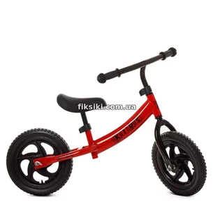 Детский беговел 12д. M 5457-1 PROFI KIDS, мягкие колеса, красный