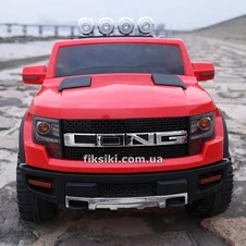 Детский электромобиль T-7819 EVA RED, Ford Long, мягкие колеса фото 11
