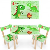 Детский столик 501-73, со стульчиками, Dino | Дитячий столик 501-73