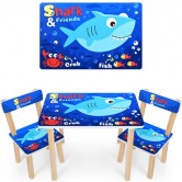 Детский столик 501-74, со стульчиками, Shark