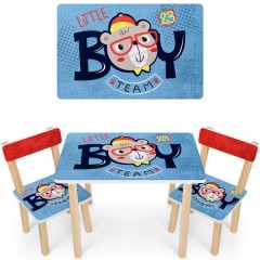 Купить Детский столик 501-90, со стульчиками, мальчик