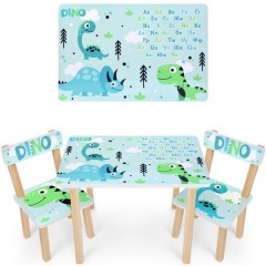 Купить Детский столик 501-93 (UA), со стульчиками, динозавр