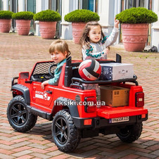 Двухместный детский электромобиль M 4123 EBLR-3 (24V), красный фото 33