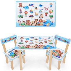 Купить Детский столик 501-110(EN), со стульчиками, игрушки
