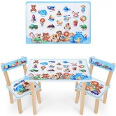 Детский столик 501-110(EN), со стульчиками, игрушки