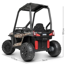 Детский электромобиль JS 370 EBLR-2 (24V) UTV, кожаное сиденье фото 33
