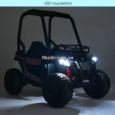 Детский электромобиль JS 370 EBLR-2 (24V) UTV, кожаное сиденье фото 88
