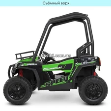 Детский электромобиль JS 370 EBLR-5 (24V) UTV, кожаное сиденье фото 33