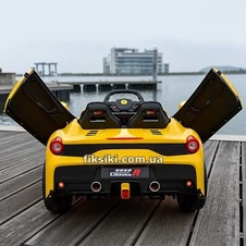 Детский электромобиль T-7659 EVA YELLOW, Lamborghini, мягкие колеса фото 55