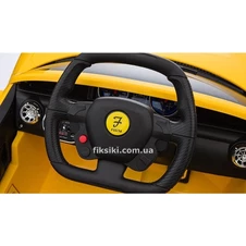 Детский электромобиль T-7659 EVA YELLOW, Lamborghini, мягкие колеса фото 66