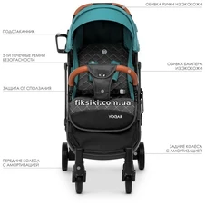 Детская коляска M 3910 Turquoise YOGA II, бирюзовая фото 11