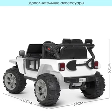 Детский электромобиль M 4282 EBLR-1, мягкое сиденье фото 33