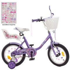 Купить Велосипед детский PROF1 14д. Y1483-1K Ballerina, сиденье для куклы