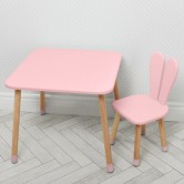 Детский столик 04-025R со стульчиком, розовый