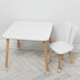 Детский столик 04-025W со стульчиком, белый
