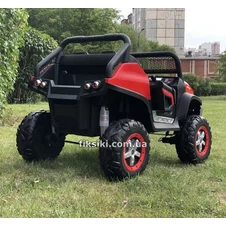 Детский электромобиль M 4291 EBLR-3, кожаное сиденье , красный фото 11