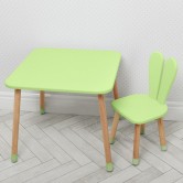 Детский столик 04-025G со стульчиком, зеленый