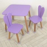 Детский столик 04-25VIOLET+1 со стульчиками, фиолетовый
