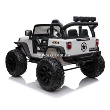 Детский электромобиль M 4553 EBLR-1 (24V) Jeep, мягкое сиденье , белый фото 11