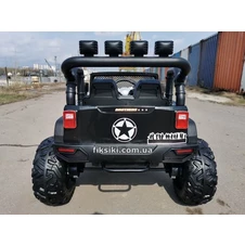 Детский электромобиль M 4553 EBLR-2 (24V) Jeep, мягкое сиденье , черный фото 11