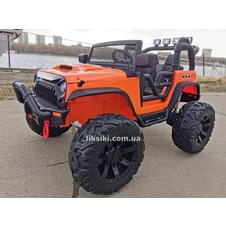 Детский электромобиль M 4553 EBLR-7 (24V) Jeep, мягкое сиденье , оранжевый фото 11