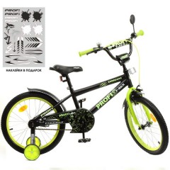 Купить Детский велосипед PROF1 18д. Y1871 Dino, темно-синий матовый | Дитячий велосипед PROF1 18д. Y1871 Dino