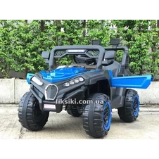 Детский электромобиль M 4198 EBLR-4 NEW, кожаное сиденье, синий фото 11