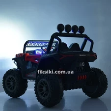 Детский электромобиль M 4453 EBLR-8 джип, кожаное сиденье , розовый фото 44