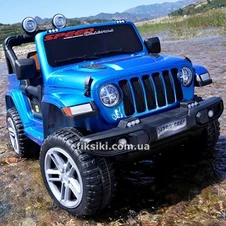 Детский электромобиль M 4551 EBLRS-4 Jeep, автопокраска , синий фото 11