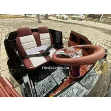 Детский электромобиль M 4559 EBLR-1, кожаное сиденье , белый фото 44