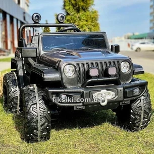 Детский электромобиль M 4568 EBLR-2 Jeep, кожаное сиденье