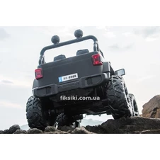 Детский электромобиль M 4568 EBLR-2 Jeep, кожаное сиденье , черный фото 11