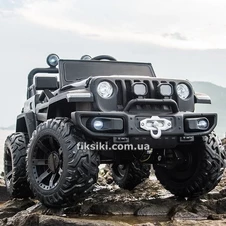 Детский электромобиль M 4568 EBLR-2 Jeep, кожаное сиденье , черный фото 33