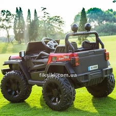 Детский электромобиль M 4568 EBLR-3 Jeep, кожаное сиденье , красный фото 11