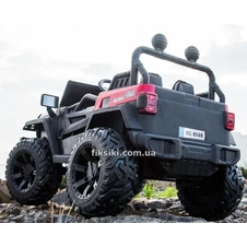 Детский электромобиль M 4568 EBLR-3 Jeep, кожаное сиденье , красный фото 66
