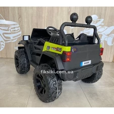 Детский электромобиль M 4568 EBLR-5 Jeep, кожаное сиденье , зеленый фото 11