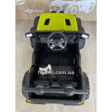 Детский электромобиль M 4568 EBLR-5 Jeep, кожаное сиденье , зеленый фото 44