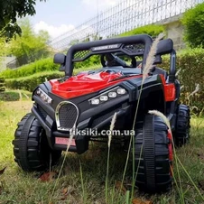 Детский электромобиль M 4198 EBLR-3 NEW, кожаное сиденье , красный фото 11