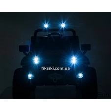 Детский электромобиль M 4568 EBLR-4 Jeep, кожаное сиденье , синий фото 55