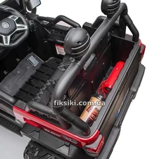 Детский электромобиль M 4568 EBLR-4 Jeep, кожаное сиденье , синий фото 88