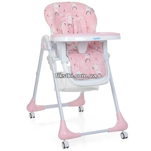 Стульчик M 3233 Rabbit Girl Pink для кормления, зайчик