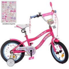 Купить Велосипед детский PROF1 14д. Y14242, Unicorn, малиновый