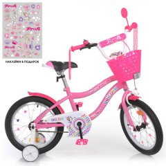 Детский велосипед PROF1 18д. Y18241-1 Unicorn, розовый