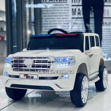 Детский электромобиль T-7846 EVA WHITE, Toyota, мягкие колеса , белый фото 33
