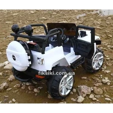 Детский электромобиль T-7847 EVA WHITE Jeep, мягкие колеса , белый фото 66
