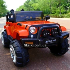 Детский электромобиль T-7847 EVA RED Jeep, мягкие колеса , красный фото 33