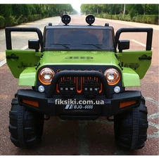 Детский электромобиль T-7847 EVA GREEN Jeep, мягкие колеса , зеленый фото 11