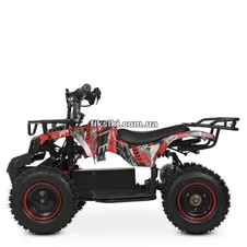 Детский квадроцикл HB-ATV 800AS-10, надувные резиновые колеса , темно-зеленый фото 33