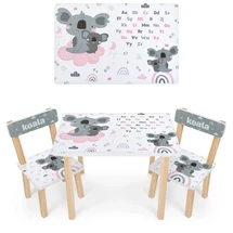 Детский столик 501-115(EN), со стульчиками, коала