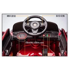 Детский электромобиль T-7660 EVA RED, Porsche, мягкие колеса , красный фото 44